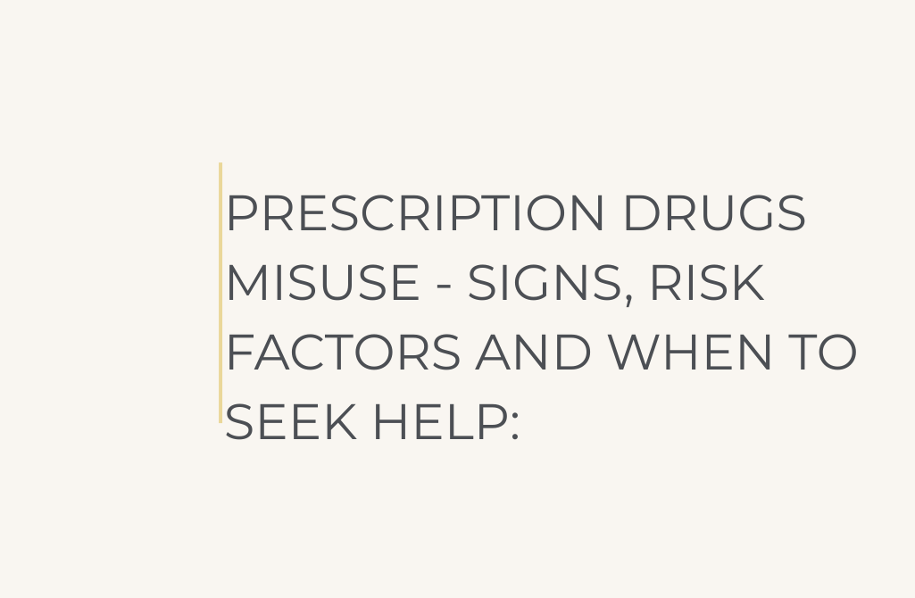 PRESCRIPTION DRUGS MISUSE