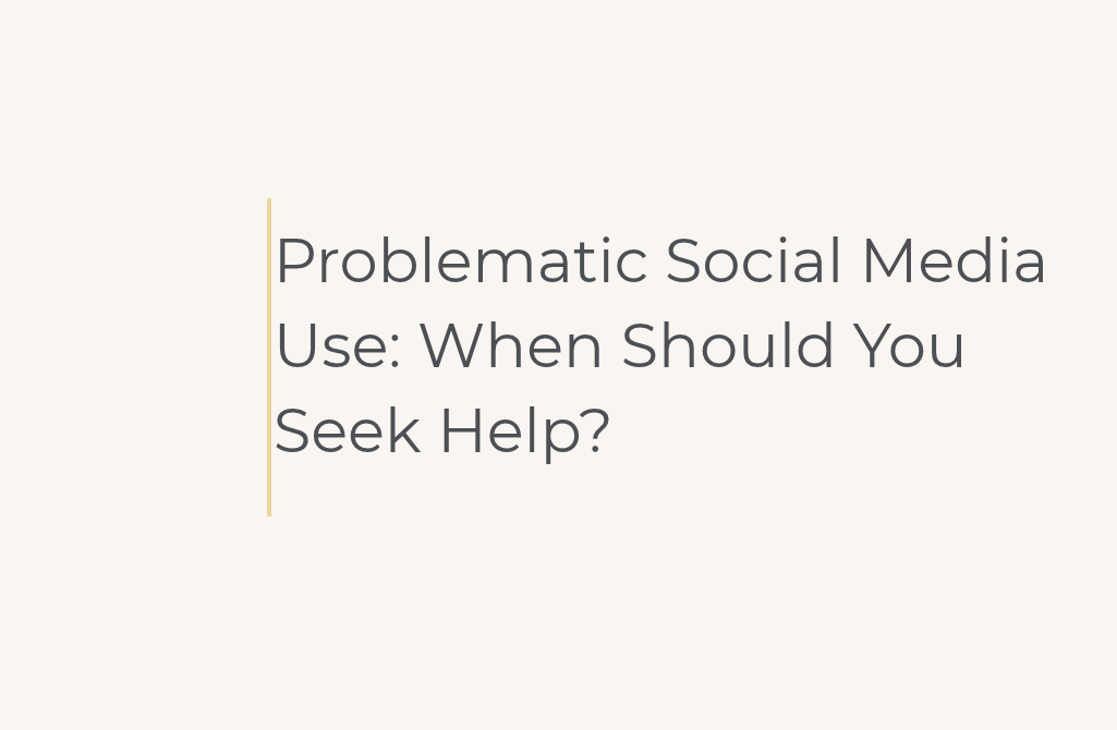 Problematic Social Media Use